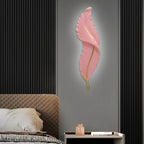 [Open-Box]Creative Feather Wall Light LED White Luxury Modern Wall Sconce Lamp Lighting