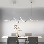 Wavy 360° Rotating Ring Three Step Dimming LED Nordic Chandelier Light