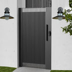 Antique Round Iron Glass Waterproof Black Retro Outdoor Wall Lights