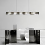 Minimalist Square Frame Decor Three Step Dimming Modern Chandelier Light