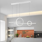 Circles Three Step Dimming Stepless Dimmable Chandeliers with LED Strip