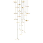 Small Acrylic Lotus Leaves LED Creative Modern Staircase Chandelier