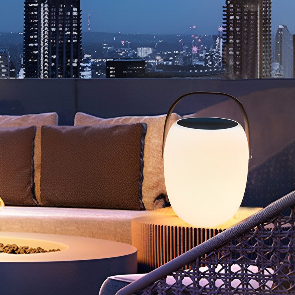 Outdoor Solar Floor Lanterns Portable Lantern LED Light