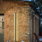 Black Long Linear Metal Waterproof Dimmable Modern Outdoor Wall Lights