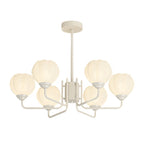6 Flowers Round Bell Orchid Three Step Dimming Modern Hanging Lights Fixture