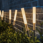 Landscape Lighting Bundle: Fluted Post Cap Light & Reed Garden Stakes