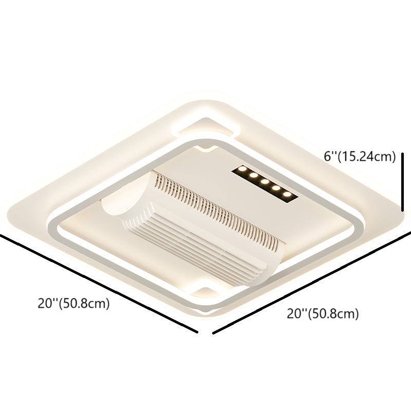 [BF220] BEMFAN 20'' Metal Bladeless Ceiling Fan with LED Light ,Voltage:100V-120V & 220V-240V