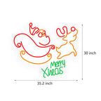Neon Santa Claus Elk Reindeer Luminous Christmas LED Neon Signs Lights