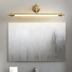 Brushed Gold Vanity Light Bar European-Style Linear Copper Light
