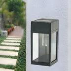 Rectangular Glass LED Waterproof Light-controlled Solar Wall Lamp
