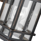 Retro Simple Waterproof Bubbles Glass Shade Modern Outdoor Wall Light