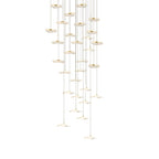 Small Acrylic Lotus Leaves LED Creative Modern Staircase Chandelier