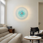 Round Stripes Glass Electroplated Iron Nordic Wall Lamp Ceiling Lights
