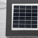 Elegant Snowflake Solar LED Bollard Light Modern Outdoor Waterproof Lawn Lamp