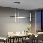 Minimalist Long Liner Lights Three Step Dimming Stepless Dimmable Chandeliers
