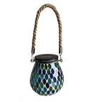Colored Landscape Lights Solar Glass Mosaic Cup Lamp