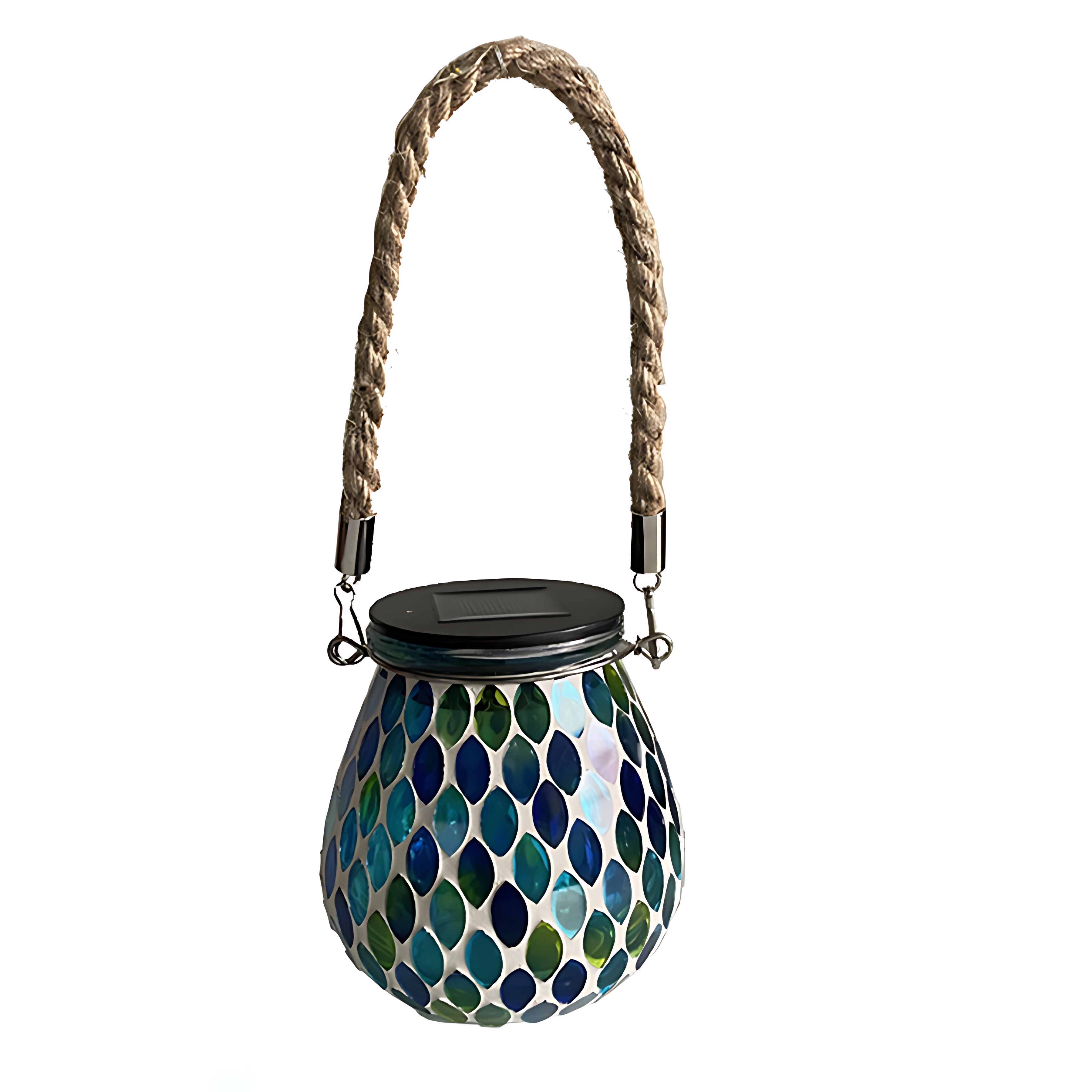 Colored Landscape Lights Solar Glass Mosaic Cup Lamp