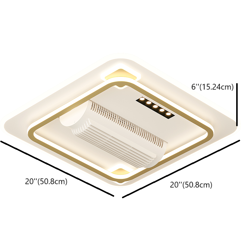 [BF220] BEMFAN 20'' Metal Bladeless Ceiling Fan with LED Light ,Voltage:100V-120V & 220V-240V