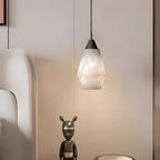 7.87 In. H Alabaster Pendant Light - 1-Light Kitchen Island Lighting