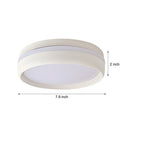 7.9-Inch Round Flush Mount Lighting LED Ceiling Light Acrylic Ceiling Lamp Ceiling-Mounted LED Light for Bedroom