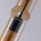 Creative Cylindrical Glass Iron Post-modern Pendant Lights Chandelier