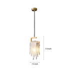 [Open-Box]Creative Handmade Glass LED Button Switch Copper Modern Pendant Lights
