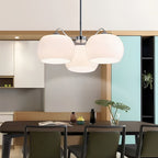 3 Lights Glass E27 White Vintage Chandelier Pendant Light Hanging Lamp
