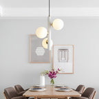 3 Glass Balls LED Creative Personality Nordic Dining Room Chandelier Light