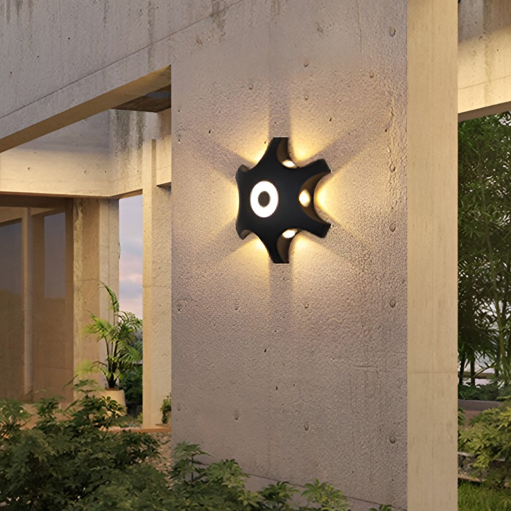 Flower Shaped LED Waterproof Nordic Wall Washer Lights