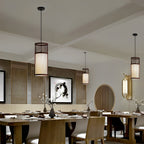 Creative Minimalist Bamboo Hand Woven LED Retro Modern Pendant Lights