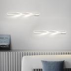Spiral-shaped 29W Minimalist Wall Lights Wall Sconce with LED Strip