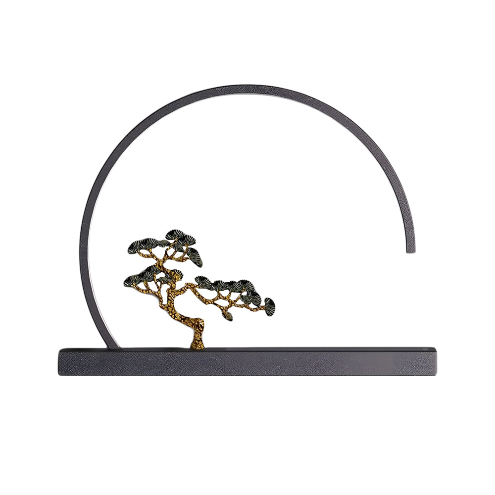 Waterproof Chinese Greeting Pine Outdoor Wall Light
