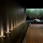 Lux Bright White Stainless Steel 1.5W LED In-Ground Well Lights for Decks and Steps
