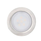 Lux Bright White Stainless Steel 1.5W LED In-Ground Well Lights for Decks and Steps