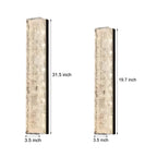 Modern Brass LED Wall Sconces Rectangle Wall Light in Ice Resin
