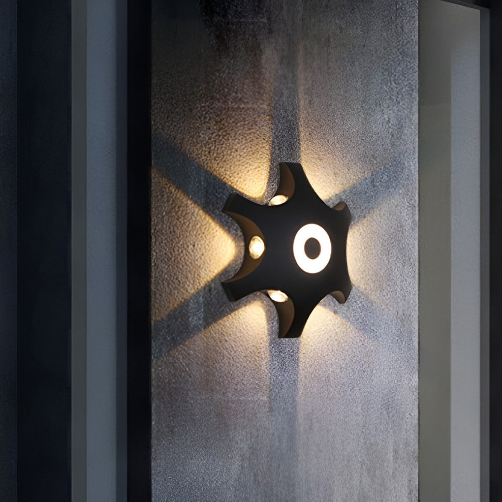 Flower Shaped LED Waterproof Nordic Wall Washer Lights