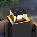 Square LED Waterproof Modern Solar Post Caps Lights Deck Post Lights