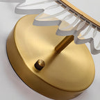 Acrylic Leaves Feathers LED Three Step Dimming Postmodern Wall Lamp