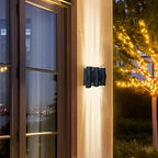 [Open-Box] Up and Down Light LED Waterproof Black Modern Wall Washer Light Wall Lamp