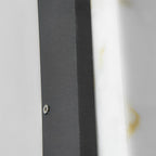 Rectangular Metal LED Waterproof Black Modern Outdoor Wall Lights