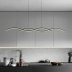Wavy Lines Minimalist LED Ins Nordic Dining Room Chandeliers Hanging Lamp