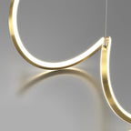 Wave Minimalist Three Step Dimming LED Stepless Dimming Modern Chandelier