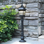 Outdoor European Style Aluminum Glass Post Lamp