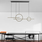 [Open-Box]Circles Three Step Dimming Stepless Dimmable Chandeliers with LED Strip
