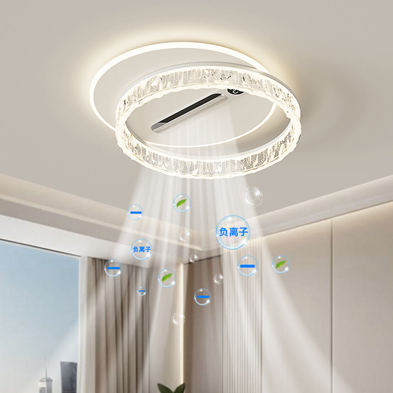 [BF003] BEMFAN 20'' Metal Bladeless Ceiling Fan with LED Light ,Voltage:100V-120V & 220V-240V