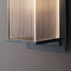 Rectangular Waterproof LED 3w Modern Outdoor Solar Wall Sconces Lighting