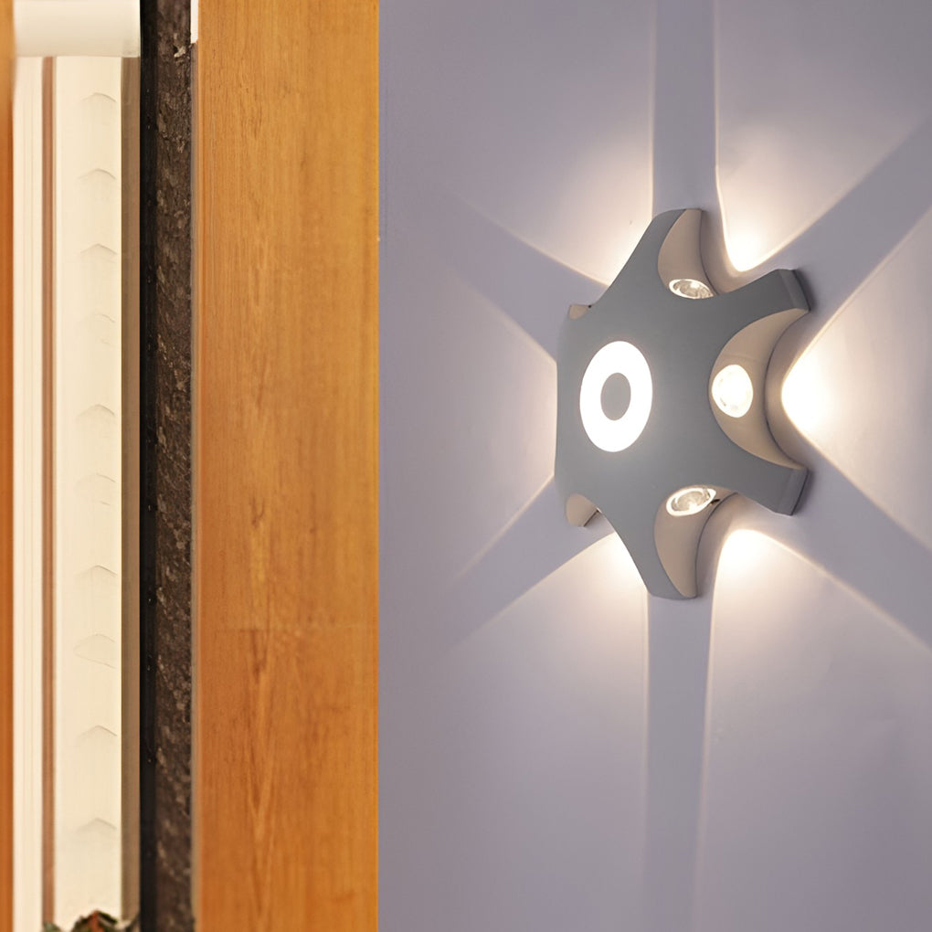 Flower Shaped LED Waterproof Nordic Wall Washer Lights