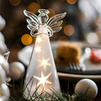 Creative Glass Angel Design LED Night Lighting Decoration Desk Lamp