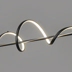 Wavy 360° Rotating Ring Three Step Dimming LED Nordic Chandelier Light