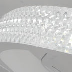 Round Inverter Mute LED Dimmable Modern Bladeless Ceiling Fans with Remote